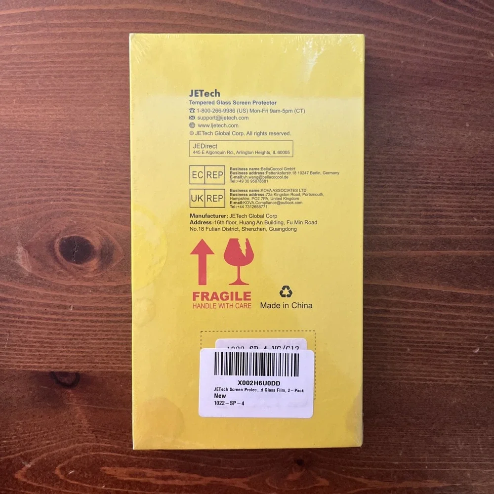JETech Tempered Glass Screen Protector‎ for iPhone 11 Pro /XS/X New Sealed